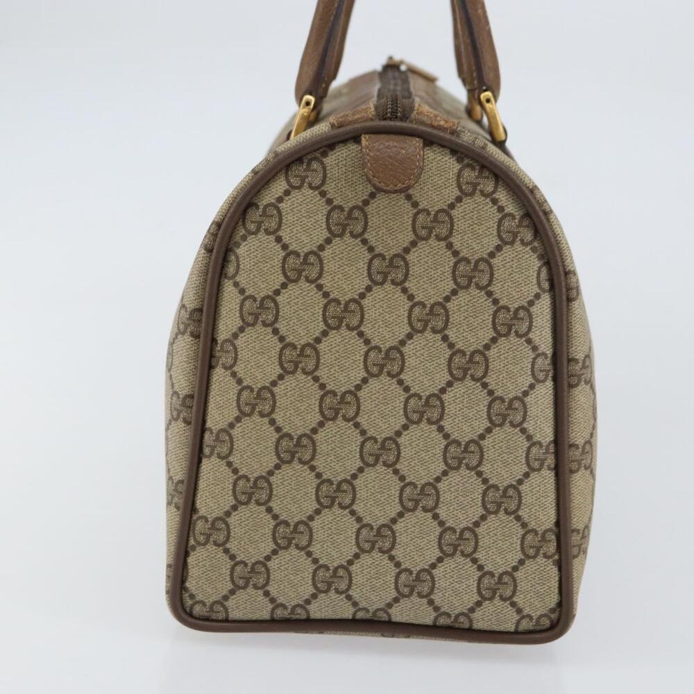 GUCCI GG Supreme Web Sherry Line Bag PVC Beige Gold 116 02 007 Auth 156427 - Picture 3 of 16